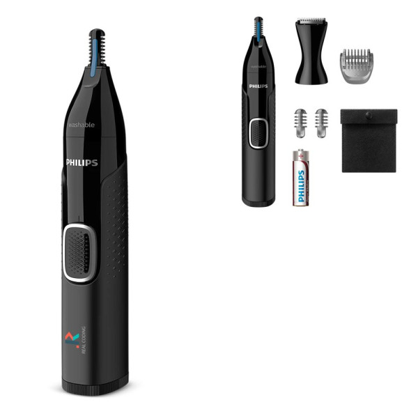 NT5650|Philips Neus-, oor-, wenkbrauwen detailtrimmer met 5 accessoires