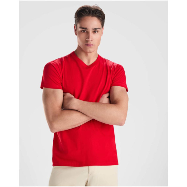 Samoyedo 155 g/m² herenshirt met V-hals en korte mouwen